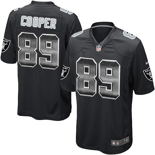 Nike Raiders #89 Amari Cooper Black Team Color Men's Stitched NFL Limited Strobe Jersey - Click Image to Close